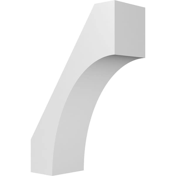 Ekena Millwork 3 1/2-in. W x 8-in. D x 12-in. H Westlake Architectural Grade PVC Knee Brace BRCP035X08X12WTL - main